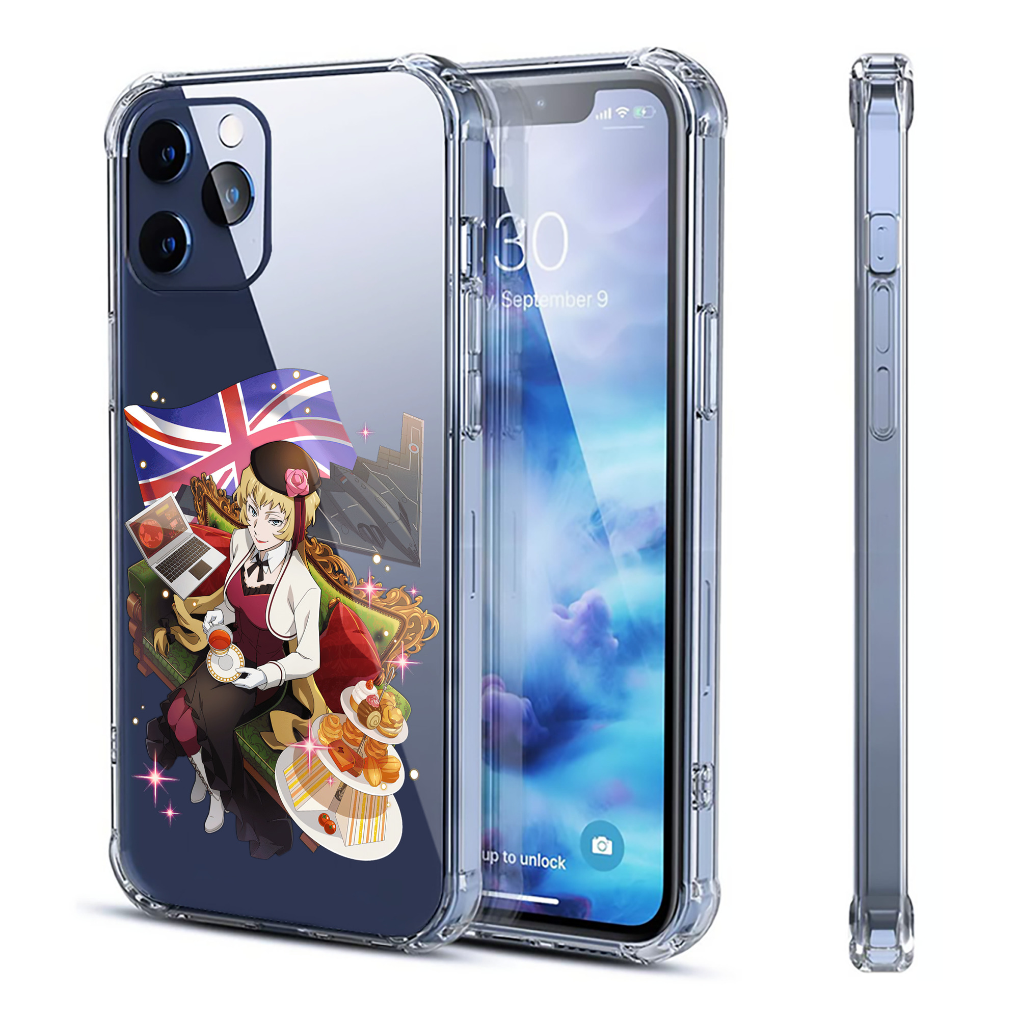 （画像用） 文豪ストレイドッグス Bungo Stray Dogs 【iPhone 12シリーズ対応】透明スマホケース（クリアソフトケース）